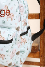 Load image into Gallery viewer, Personalised Safari Patterned Children's Backpack