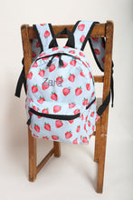 Load image into Gallery viewer, Personalised Strawberry Patterned Children's Backpack