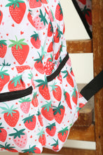 Load image into Gallery viewer, Personalised Strawberry Heart Patterned Children's Backpack