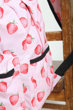 Load image into Gallery viewer, Personalised Strawberry Patterned Children's Backpack