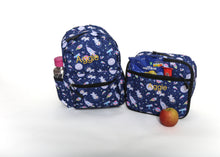 Load image into Gallery viewer, Personalised Unicorn Patterned Children's Backpack + Lunch Box Bag Set