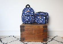 Load image into Gallery viewer, Personalised Unicorn Patterned Children's Backpack + Lunch Box Bag Set