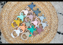 Load image into Gallery viewer, Personalised Silicone Bunny Teether