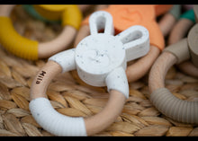 Load image into Gallery viewer, Personalised Silicone Bunny Teether