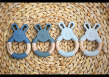 Load image into Gallery viewer, Personalised Silicone Bunny Teether