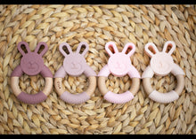 Load image into Gallery viewer, Personalised Silicone Bunny Teether
