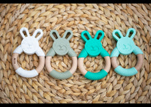Load image into Gallery viewer, Personalised Silicone Bunny Teether