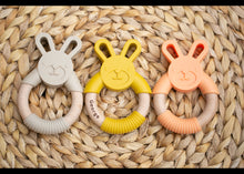 Load image into Gallery viewer, Personalised Silicone Bunny Teether