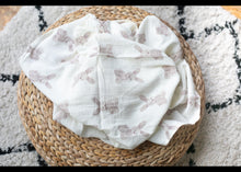 Load image into Gallery viewer, Large Teddy Bear Muslin Swaddle