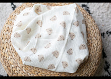 Load image into Gallery viewer, Large Teddy Bear Muslin Swaddle