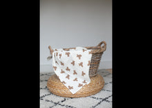 Load image into Gallery viewer, Large Teddy Bear Muslin Swaddle