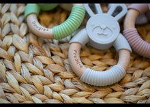 Load image into Gallery viewer, Personalised Silicone Bunny Teether