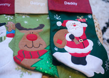 Load image into Gallery viewer, Luxury Red and Green Personalised Christmas Stockings