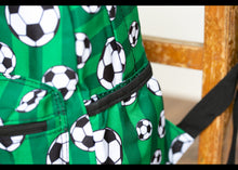 Load image into Gallery viewer, Personalised Football Patterned Children's Backpack