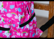 Load image into Gallery viewer, Personalised Unicorn Patterned Children's Backpack
