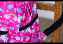 Load image into Gallery viewer, Personalised Unicorn Patterned Children's Backpack