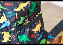 Load image into Gallery viewer, Personalised Dinosaur Patterned Children's Backpack