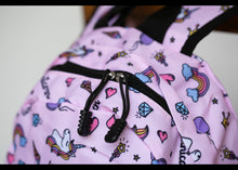 Load image into Gallery viewer, Personalised Unicorn Patterned Children's Backpack