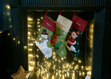 Load image into Gallery viewer, Luxury Red and Green Personalised Christmas Stockings