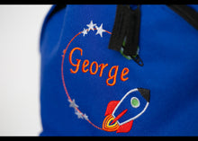 Load image into Gallery viewer, Personalised Space Rocket Embroidered Children's Backpack
