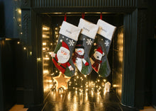 Load image into Gallery viewer, Luxury Grey Personalised Christmas Stockings