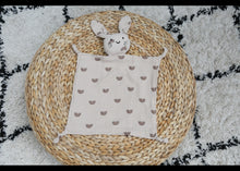 Load image into Gallery viewer, Personalised Organic Cotton Teddy Bear Comforter