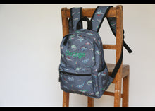 Load image into Gallery viewer, Personalised Dinosaur Patterned Children's Backpack