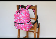 Load image into Gallery viewer, Personalised Unicorn Patterned Children's Backpack