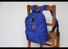 Load image into Gallery viewer, Personalised Space Rocket Embroidered Children's Backpack