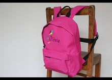Load image into Gallery viewer, Personalised Kite Embroidered Children's Backpack