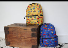 Load image into Gallery viewer, Personalised Vehicle Patterned Children's Backpack