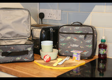 Load image into Gallery viewer, Personalised Dinosaur Patterned Children's Lunch Box Bag