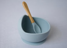 Load image into Gallery viewer, Silicone Suction Curved Bowl & Spoon
