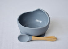 Load image into Gallery viewer, Silicone Suction Curved Bowl & Spoon