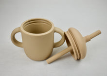 Load image into Gallery viewer, Silicone Straw Cup with Lid and Handles