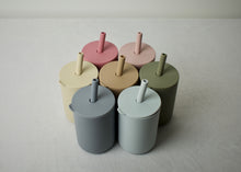 Load image into Gallery viewer, Silicone Cup with Lid and Straw