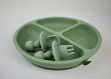 Load image into Gallery viewer, Silicone Suction Divider Plate & Utensils
