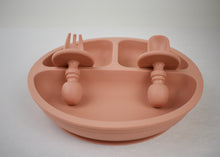 Load image into Gallery viewer, Silicone Suction Divider Plate & Utensils