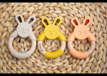 Load image into Gallery viewer, Personalised Silicone Bunny Teether
