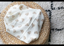 Load image into Gallery viewer, Large Teddy Bear Muslin Swaddle

