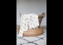 Load image into Gallery viewer, Large Teddy Bear Muslin Swaddle
