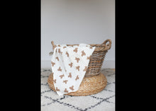 Load image into Gallery viewer, Large Teddy Bear Muslin Swaddle
