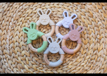 Load image into Gallery viewer, Personalised Silicone Bunny Teether
