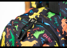 Load image into Gallery viewer, Personalised Dinosaur Patterned Children&#39;s Backpack
