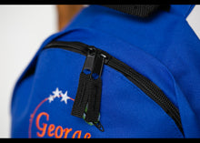 Load image into Gallery viewer, Personalised Space Rocket Embroidered Children&#39;s Backpack
