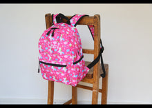 Load image into Gallery viewer, Personalised Unicorn Patterned Children&#39;s Backpack

