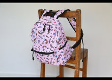 Load image into Gallery viewer, Personalised Unicorn Patterned Children&#39;s Backpack
