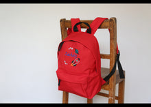 Load image into Gallery viewer, Personalised Space Rocket Embroidered Children&#39;s Backpack
