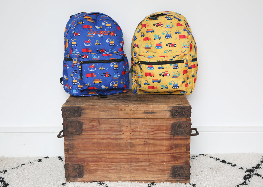Personalised Vehicle Patterned Children's Backpack