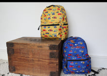 Load image into Gallery viewer, Personalised Vehicle Patterned Children&#39;s Backpack
